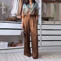 Marrom com estampado degradê