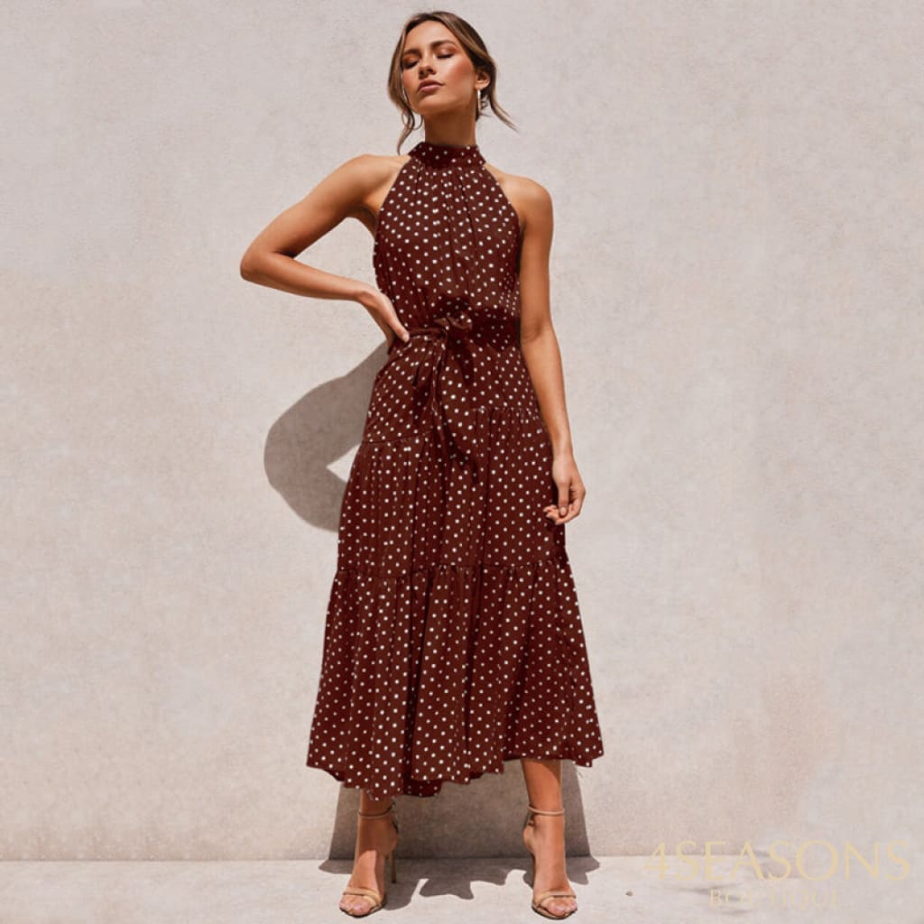Vestido Prada Marrom / P Mais