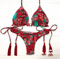 Vermelho estampado