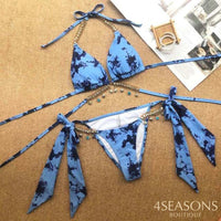 Azul Estampado