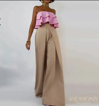 khaki com Rosa