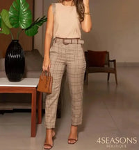 Khaki com Risca de Giz