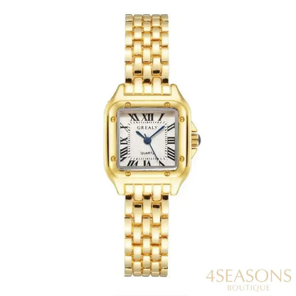Luxury Women’s Watches Classic Brand Square Ladies Quartz Wristwatches Alloy Strap Business Female Clock Bracelet watch