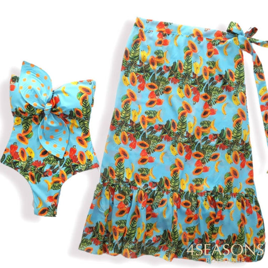 2022 New One Piece Swimsuit Print Backless Push Up Swimwear Women Beachwear Sexy Bodysuit Bathing