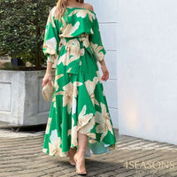 Verde estampada